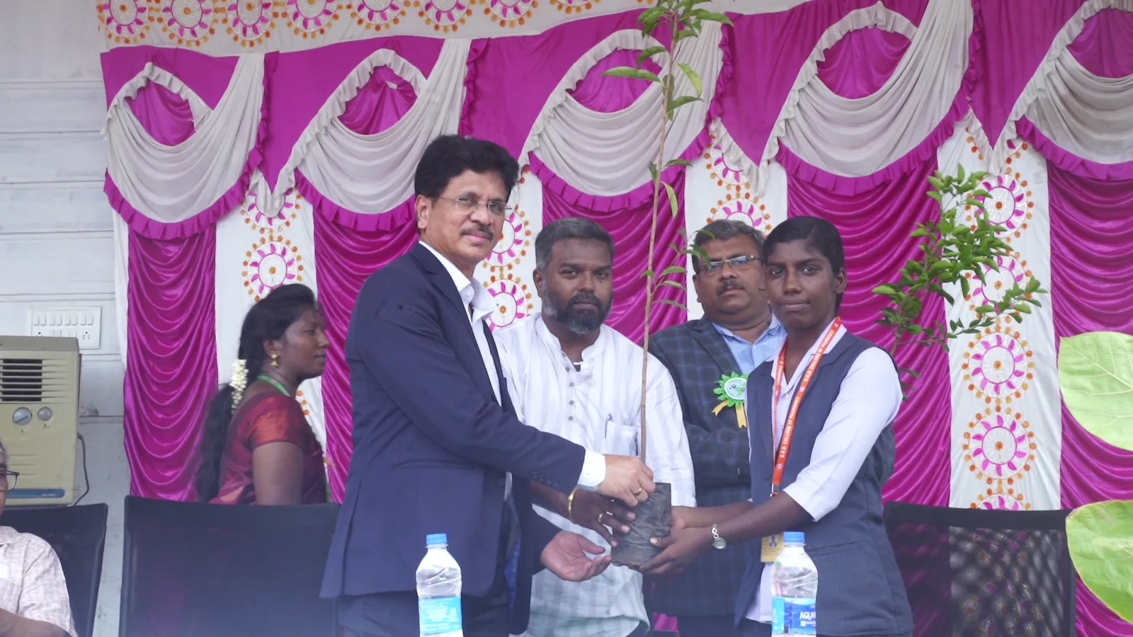 GRD College environmental awareness event and sapling presentation