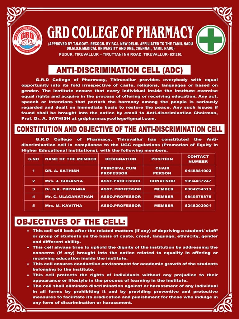 Anti-Discrimination Cell Poster