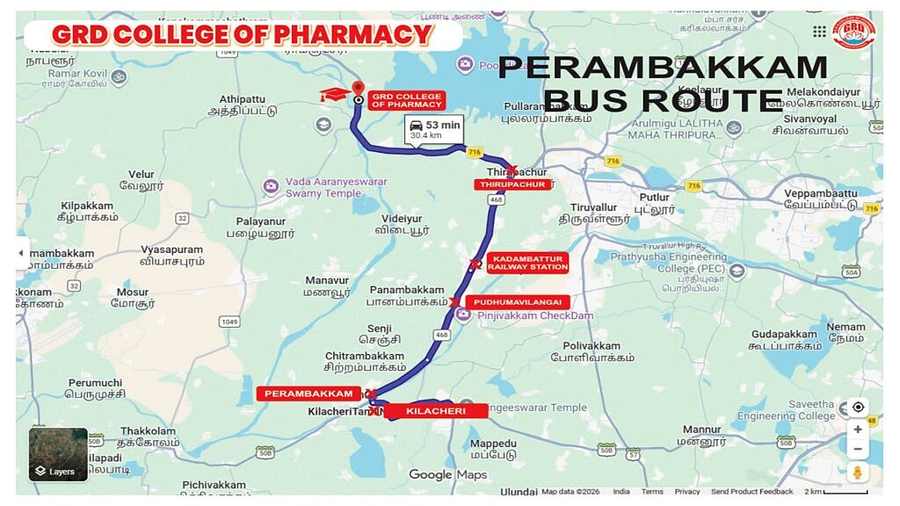Perambakkam Bus Route Map