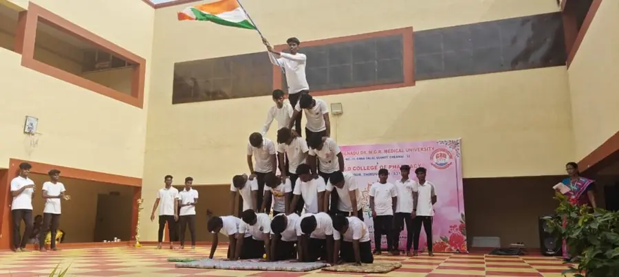 International Yoga Day pyramid finale